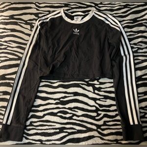 🖤EUC🤍 Adidas Long-Sleeved Crop Top
